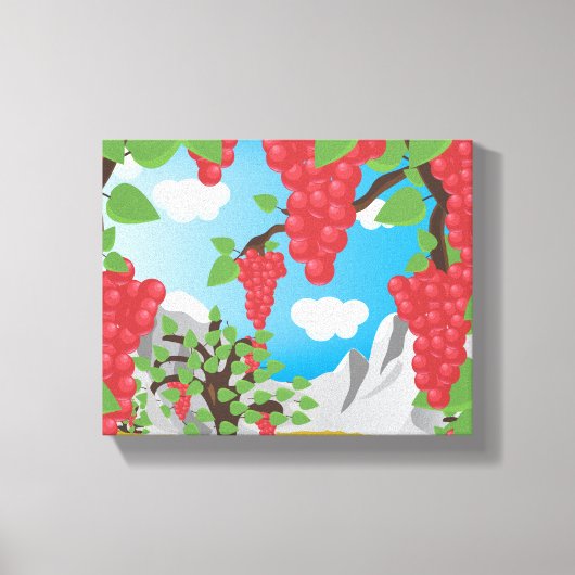 Wijndruiven Canvas Afdruk (Voorkant)