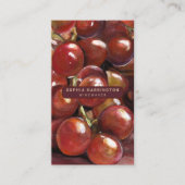 Wijndruiven Custom QR Code Scannable Winery Busine Visitekaartje (Voorkant)