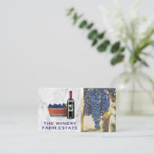 Wijndruiven | Fles wijn Visitekaartje (Staand voorkant)