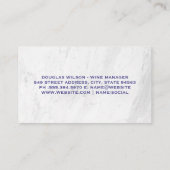 Wijndruiven | Fles wijn Visitekaartje (Achterkant)