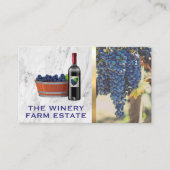 Wijndruiven | Fles wijn Visitekaartje (Voorkant)