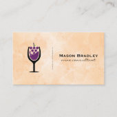 Wijndruiven Glas Logo  Visitekaartje (Voorkant)