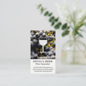 Wijndruiven | Glaspictogram Visitekaartje (Staand voorkant)