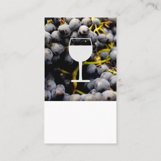 Wijndruiven | Glaspictogram Visitekaartje (Achterkant)