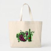 Wijndruiven Grote Tote Bag (Voorkant)