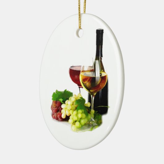 Wijndruiven Keramisch Ornament (Links)