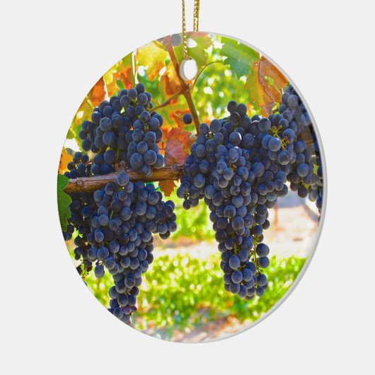 Wijndruiven Keramisch Ornament (Links)