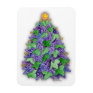 Wijndruiven Kerstboom Magneet