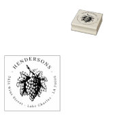  Wijndruiven Klassieke familie — Retouradres Rubberstempel (Gestempeld)