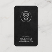 Wijndruiven Landelijke Oude Stijl Visitekaartje (Achterkant)