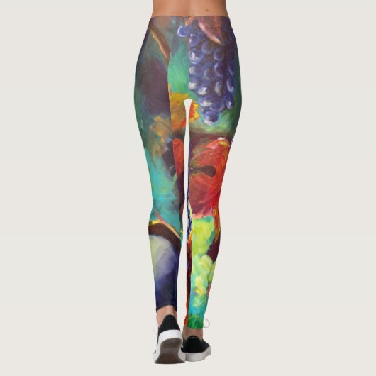 Wijndruiven Leggings (Achterkant)