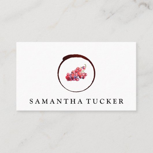 Wijndruiven Logo Visitekaartje (Voorkant)