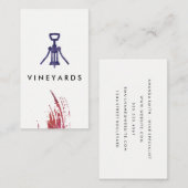 wijndruiven met opening visitekaartje (Voorkant / Achterkant)