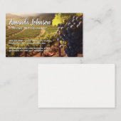 Wijndruiven op de wijnstok | Wijngaard Visitekaartje (Voorkant / Achterkant)