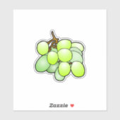 Wijndruiven, op maat gesneden, vinylSticker Sticker (Vel)