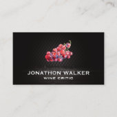 Wijndruiven op wijn visitekaartje (Voorkant)