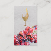 Wijndruiven op wijnstok | Sommelier Visitekaartje (Voorkant)