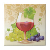 Wijndruiven Print Tegel Tegeltje (Voorkant)