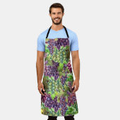 Wijndruiven rood groene trossen collage sommelier schort (Gedragen)