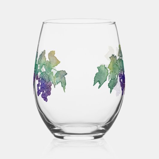Wijndruiven Stemless wijnglas Wijnglas Zonder Voet (Rechts)