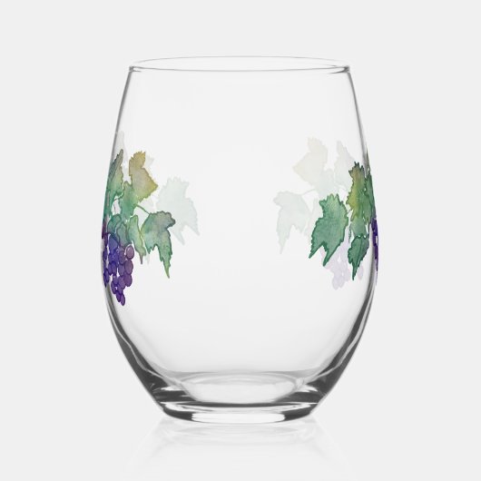 Wijndruiven Stemless wijnglas Wijnglas Zonder Voet (Links)