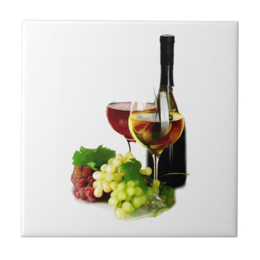 Wijndruiven Tegeltje (Voorkant)