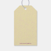 Wijndruiven Thema Gift Favor Bottle Hang Cadeaulabel (Achterkant)