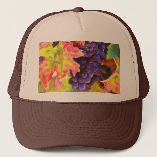 Wijndruiven Trucker Pet (Voorkant)