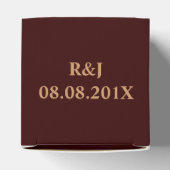 Wijndruiven van wijngaarden met wijnstok, zonnig bedankdoosjes (Bovenkant)