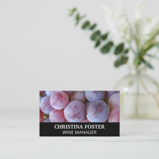Wijndruiven Visitekaartje (Staand voorkant)