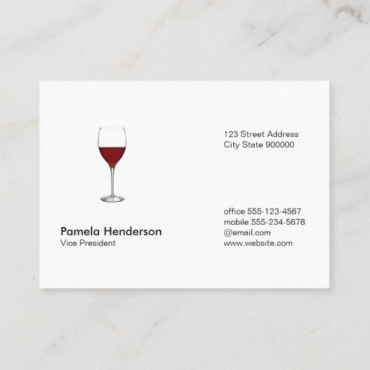 Wijndruiven Visitekaartje (Achterkant)