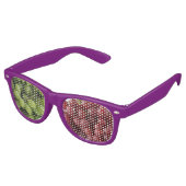 Wijndruiven Volwassenretro Party Shades, Paars Retro Zonnebril (Gekanteld)