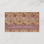 Wijndruiven voor wijnstokken visitekaartje (Achterkant)