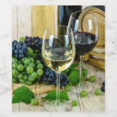 Wijndruiven Wijn Etiket (Enkel label)