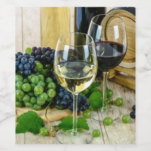 Wijndruiven Wijn Etiket (Enkel label)