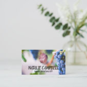 Wijndruiven | Wijn Glas Visitekaartje (Staand voorkant)