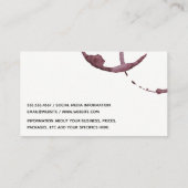 Wijndruiven | Wijn Glas Visitekaartje (Achterkant)