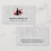 Wijndruiven | Wijn | Marmer Visitekaartje (Voorkant / Achterkant)