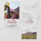 Wijndruiven | wijngaard | wijnmakerij visitekaartje (Voorkant / Achterkant)