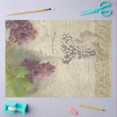 Wijndruiven Wijngaard Winery Script Decoupage Art Tissuepapier (Craft)