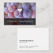 Wijndruiven Wijnglas Visitekaartje (Voorkant / Achterkant)