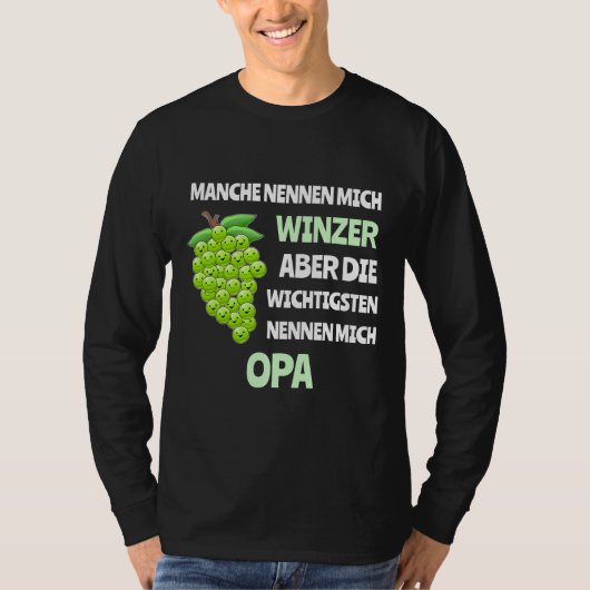 Wijndruiven Wijnmaker Wijnproeverij T-shirt (Voorkant)