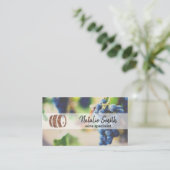 Wijndruiven | wijnvat visitekaartje (Staand voorkant)