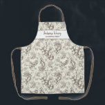 wijndruivenwinnaar — Aangepaste naam Schort<br><div class="desc">Een prachtig platform met een patroon van wijnstokken en twee regels aangepaste tekst. Voeg je favoriete wijn toe boven de naam, een naam van een wijnmachine of verwijder de tekst en rechthoek en kies gewoon het patroon. Ideaal voor verjaardagsgeschenken, vaderdag giften, geschenk voor kleine ambachtelijke wijnmakerijen, bartenders en caféeigenaars, boedende...</div>