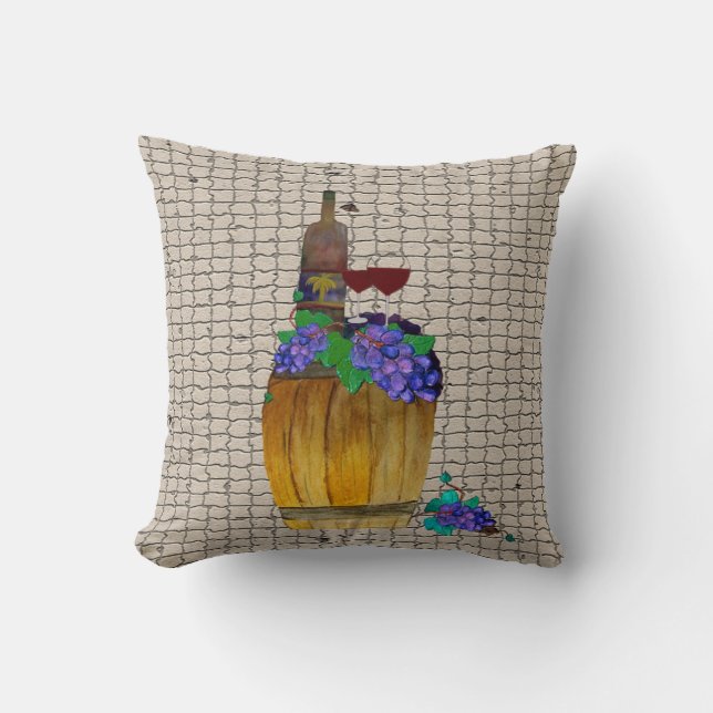 Wijneiken eikenstaarten kussen (Voorkant)