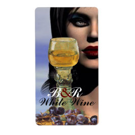 WIJNEN EN WITTE WIJNGLAZEN Wijnproeverij Etiket