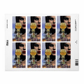 WIJNEN EN WITTE WIJNGLAZEN Wijnproeverij Etiket (Full Sheet)