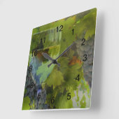 Wijnenthousiast Vierkante Klok (Hoek)