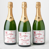 Wijnetiketten Hand getekend geïllustreerde Drink b Sparkling Wijnetiket (Flessen)