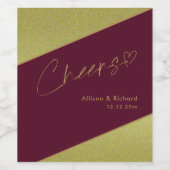 Wijnetiketten Speciale gelegenheden met de hand be Wijn Etiket (Enkel label)